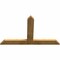 Ekena Millwork Portland Rough Sawn Timber Gable Bracket, Western Red Cedar, 60"W x 38"H x 2"D x 6"F, 15/12 Pitch GBW060X38X0206POR00RWR - alternate 3